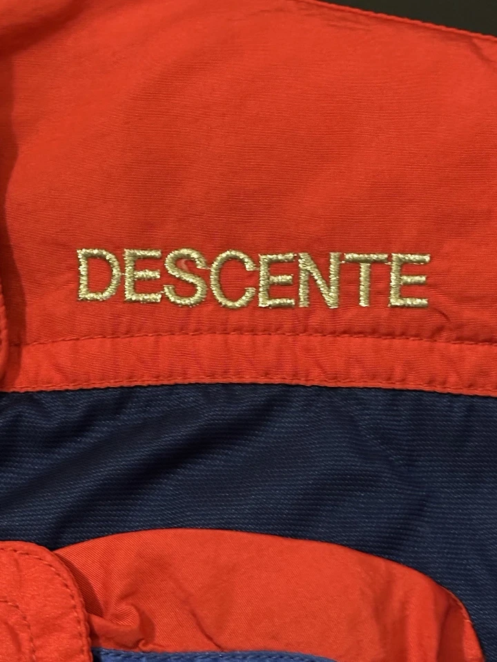Vintage 90s Descente Ski Jacket Coat Mens Size XL Colorblock Red Blue Full Zip - Image 4 of 4