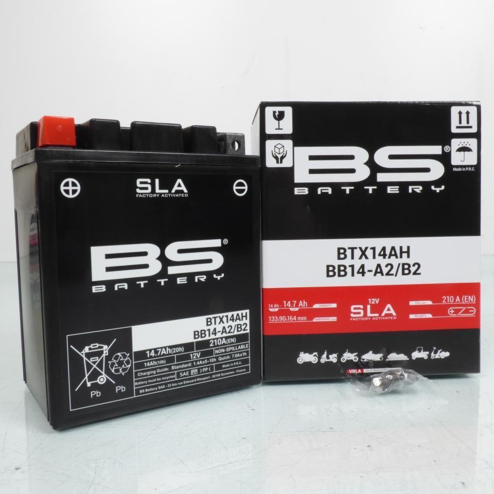 Batterie YTX14AH BS Battery pour road trip en moto tout terrain