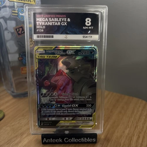 Pokémon Mega Sableye & Tyranitar GX 126/236 ACE 8 | Sun & Moon Unified Minds