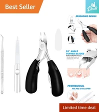 Podiatrist Toe Nail Nippers with Non-Slip Handle - Ideal for Seniors