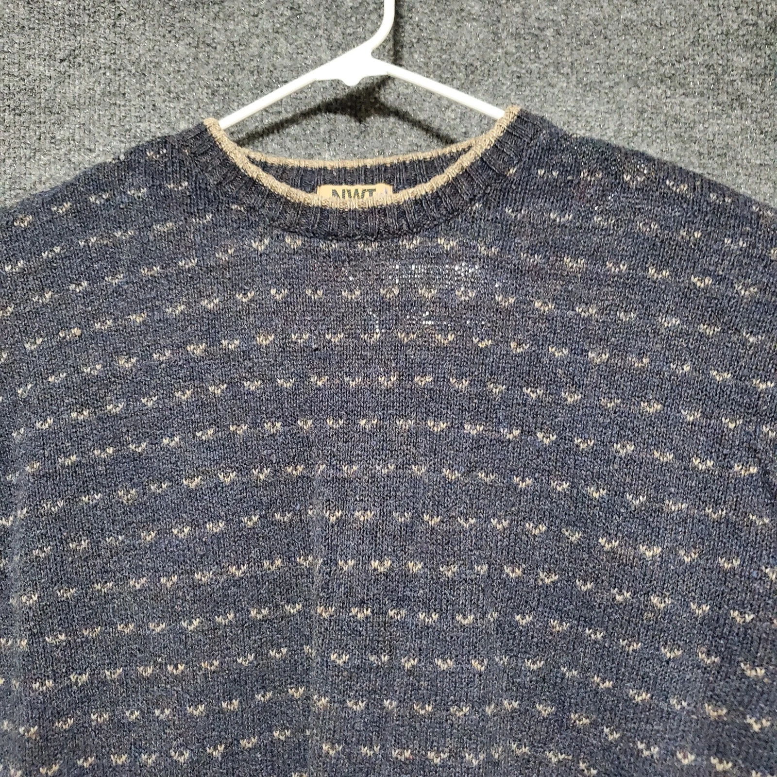 Vintage Northwest Territory Naturals Mens Sz M Knit Sweater 100% Cotton Pullover