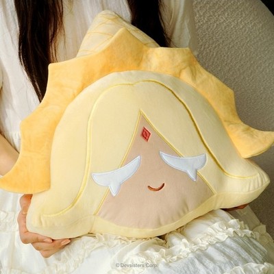 Cookie Run Kingdom Pure Vanilla Cookie Plush Doll Face Cushion  40 x 33cm