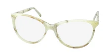 NEW ANDY WOLF 5023 EYEWEAR 55-15-140 AUSTRIA WOMENS S OVAL IVORY PLASTIC