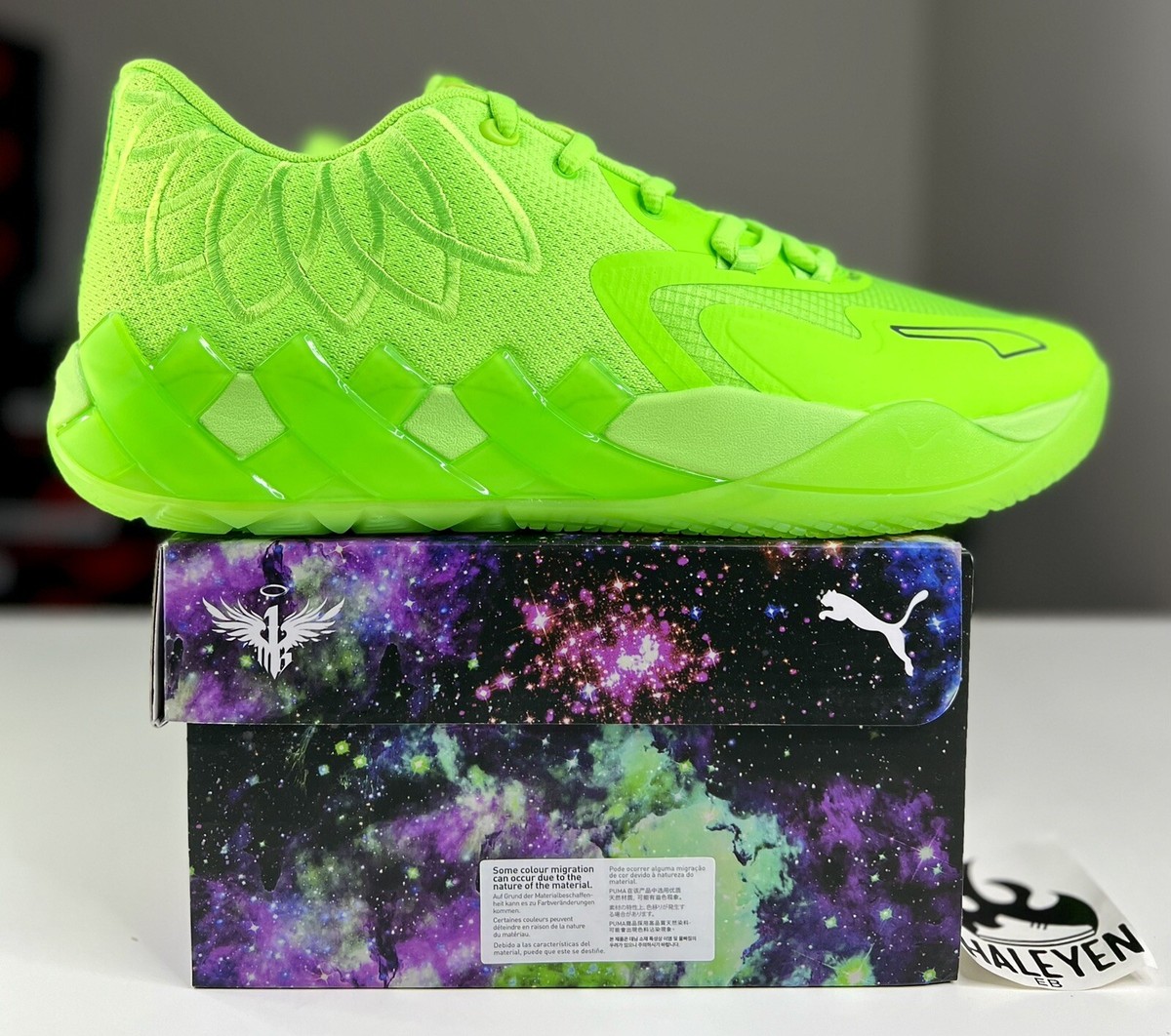 PUMA MB01 蛍光グリーン Puma LaMelo Ball MB.01 Lo Green Gecko | Men's Size 13 | 376941-07