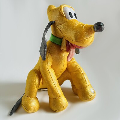 Disney Pluto 100 Jahre Plüsch funkelnd glitzernd Stofftier Geräusche Musik Mickey Mouse