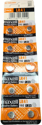 10 PACK LR41 Maxell AG3 392A 192 SR41 LR736 392 (GOOD EXPIRE 12/28) FREE SHIP