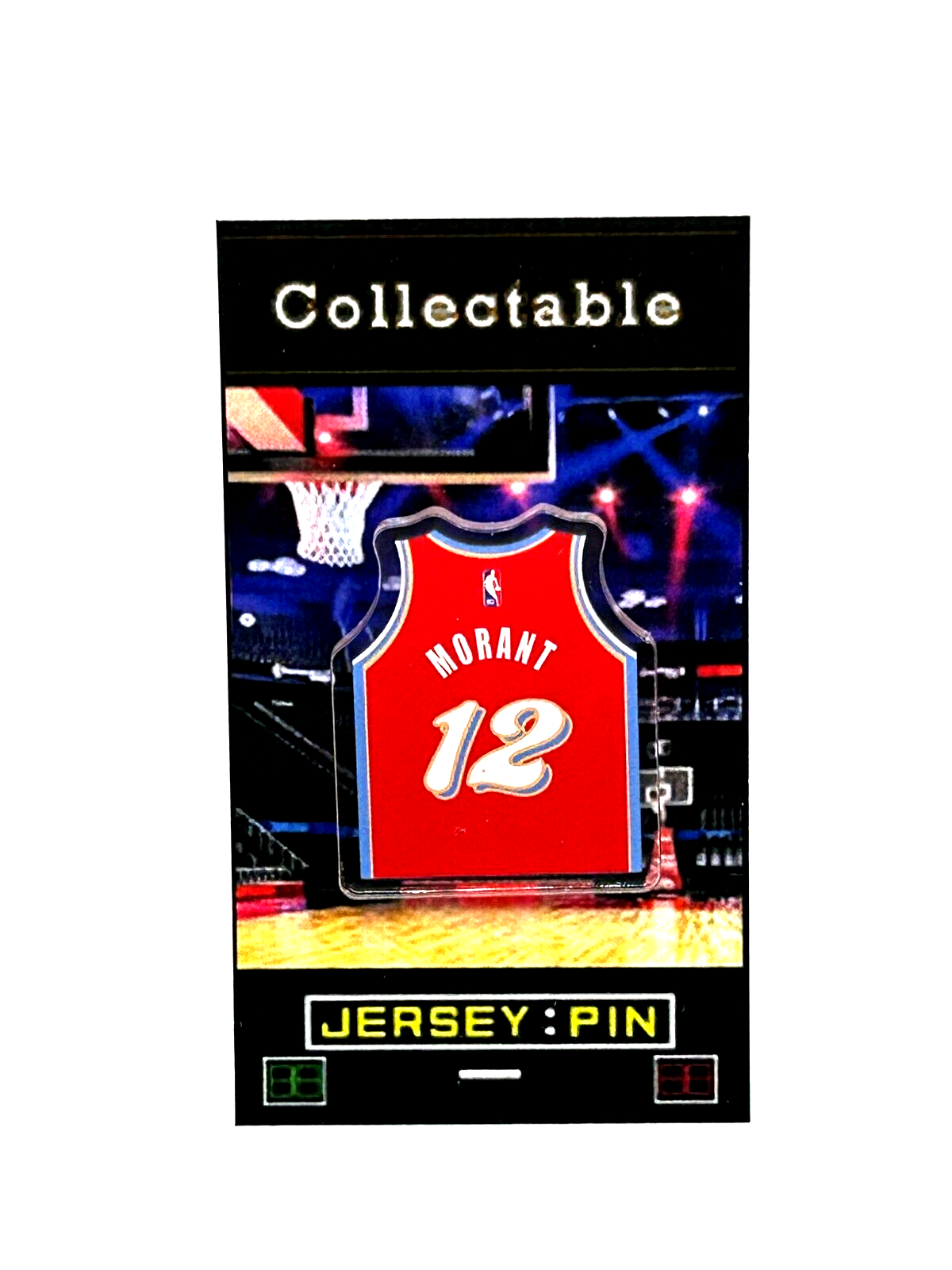 Memphis Grizzlies Ja Morant Jersey Lapel Pin - Classic Collectible with Free Shipping