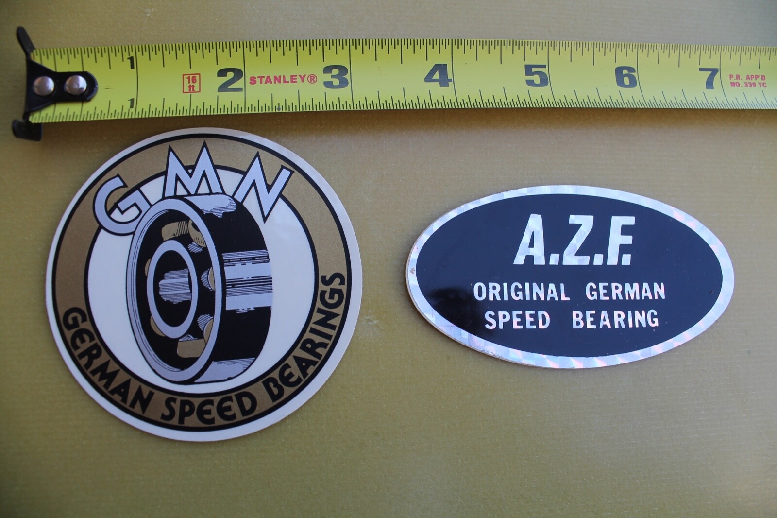 AZF GMN Skateboard German Speed Bearings Sims OG 70's Vintage STICKER Lot of 2 eBay