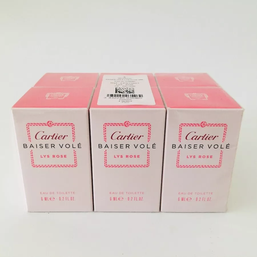Cartier Baiser Vole Lys Rose Eau de Toilette 36ml (6x 6ml) NEU OVP