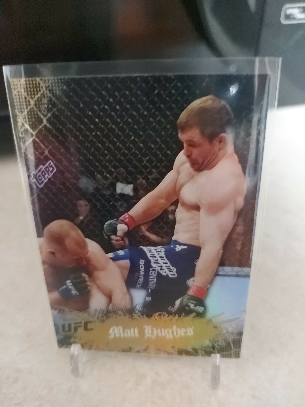 UFC MAIN EVENT 2010 GOLD CARD OF MATT HUGHES!!! #6 SP!!!