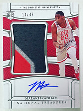 2022-23 Panini National Treasures Collegiate Malaki Branham RPA Patch Auto /49