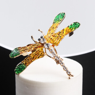 Fashionable Creative Individual High-grade Dripping Oil Enamel Dragonfly  Brooch