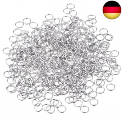 500 Stück 6 mm Jump Ringe Spaltringe Sprungringe Schmucksache Entdeckungen DIY 