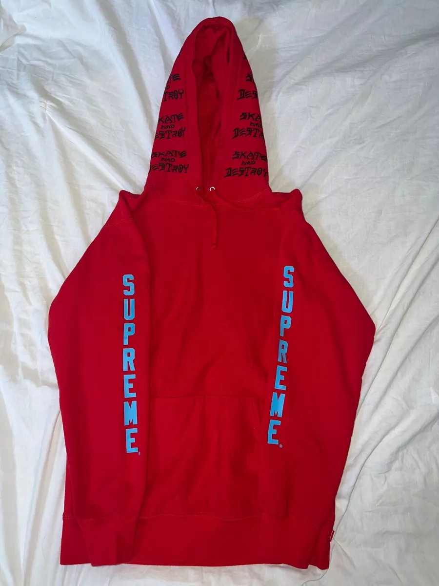 Supreme x Thrasher Boyfriend Hoodie Size L Red