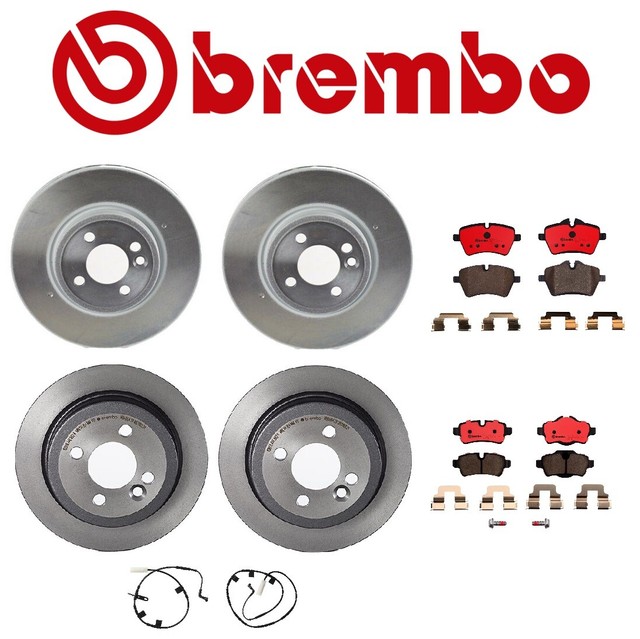 For Mini Cooper Brembo Brake Kit Front and Rear Disc Rotors Ceramic