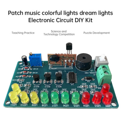 Soldering Practice CD4060 SMT Music Circuit Board LED Electronic Project DIY Kit