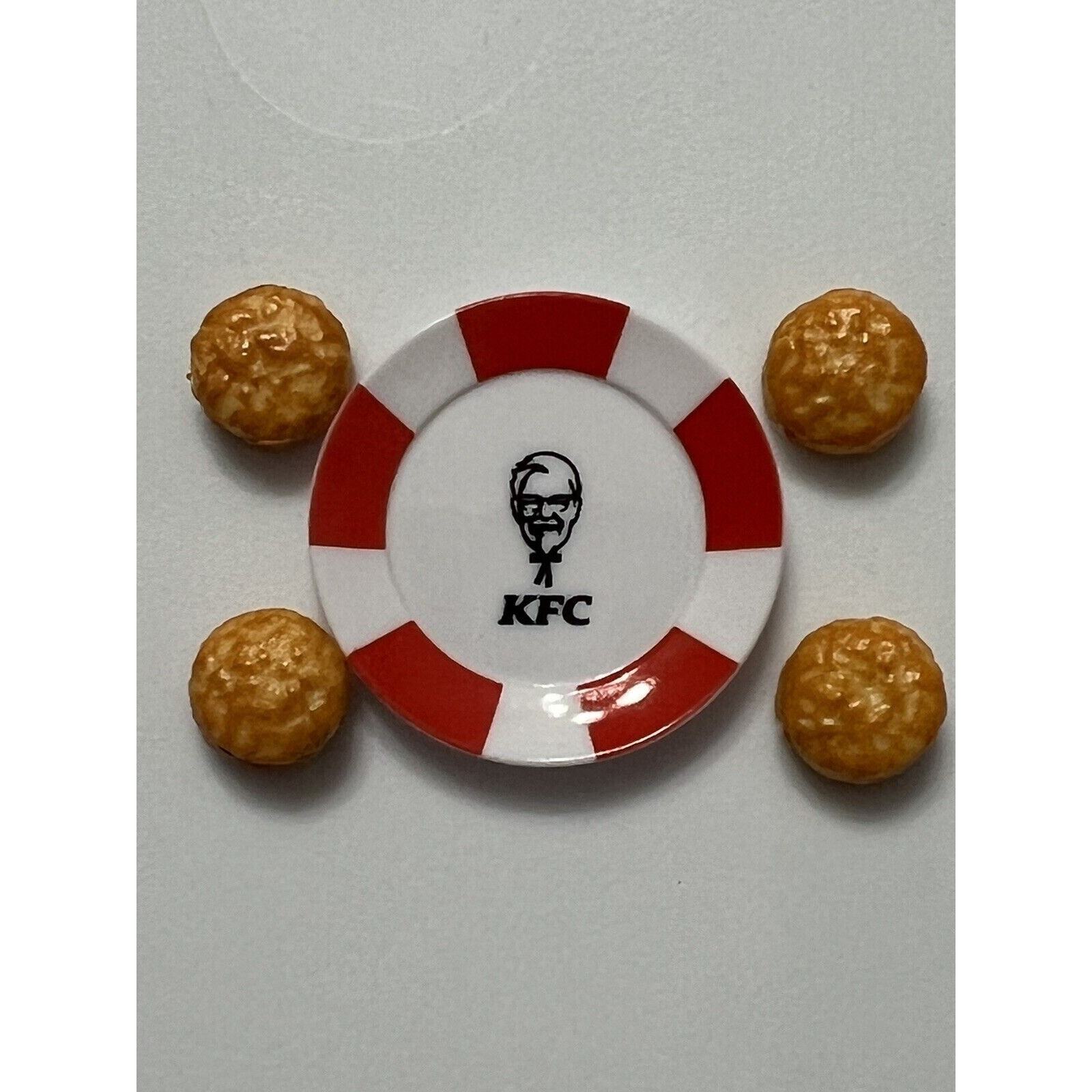 ULTRA RARE KFC HTF Zuru 5 Surprise Mini Brands: 4 Biscuits And Plate