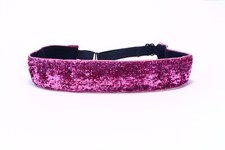 Sparkle/Metallic Purple/Pink Adjustable Non-Slip Headband 1" Wide - NEW