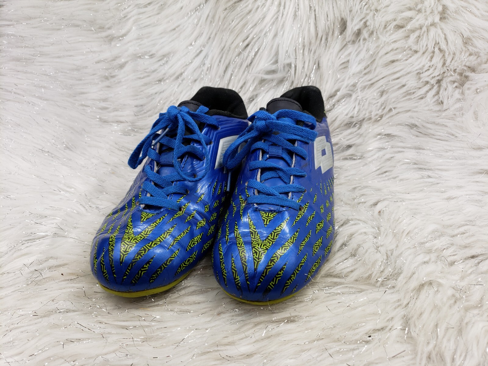 LOTTO tacchetti calcio blu giovanile taglia 4