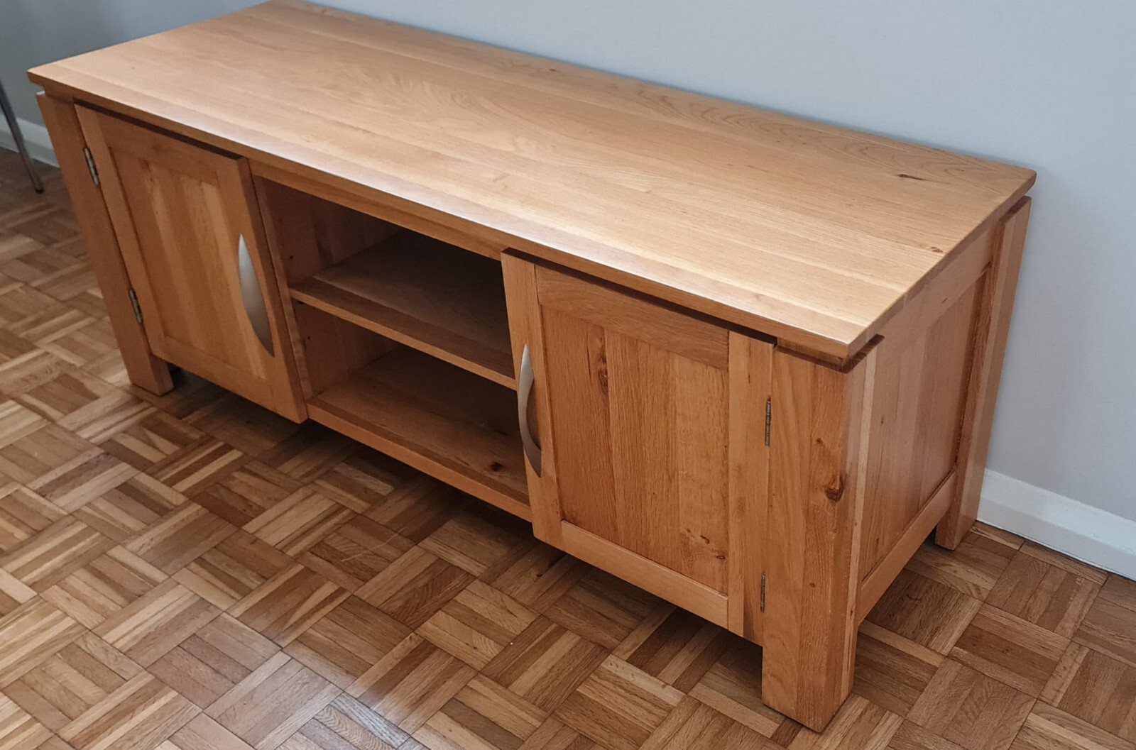 Oak Furniture Land Large Rustic Oak TV eBay