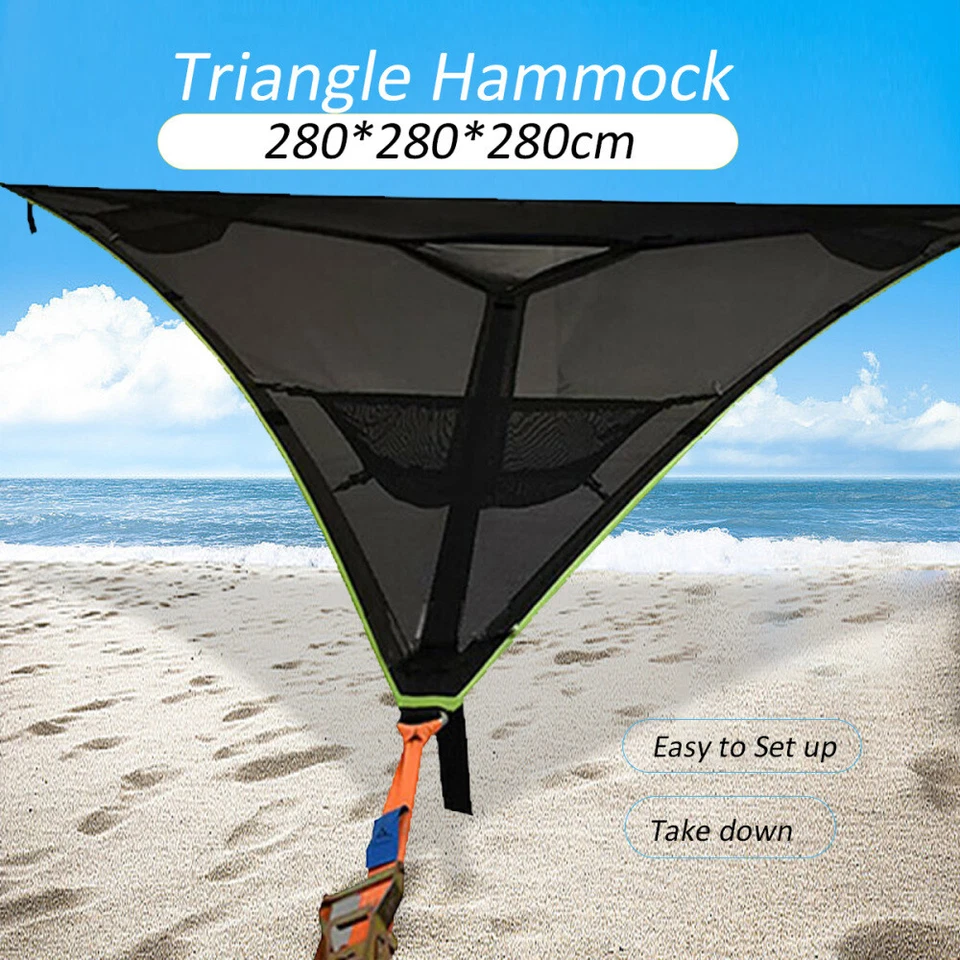 Multi-Person Hammock Triangle Air Mat Hammock Tree House Air Sky Tent UK