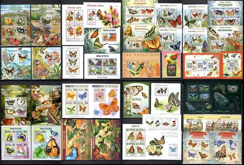 BUTTERFLIES - 40 sheets (2013) MNH Collection [6] FREE SHIPPING #CNA244