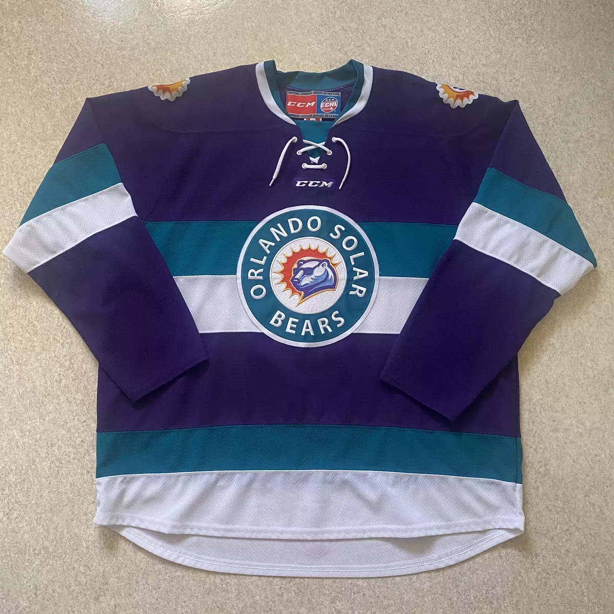 Orlando Solar Bears Hockey Jersey #28 Adult Medium - Solar Bear