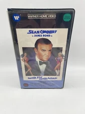 007 NEVER SAY NEVER AGAIN VHS Warner Home Video Clamshell 1984 Original Release