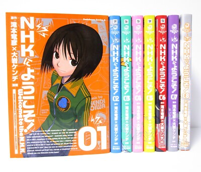 WELCOME TO THE NHK Vol.1-8 Complete Manga Set in Japanese