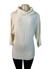 Talbots Womens Cowl Neck Sweater S White - New