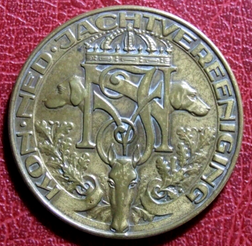 KON. NED. JACHTVEREENIGING Royal Dutch Hunting Association medal - Afbeelding 1 van 2
