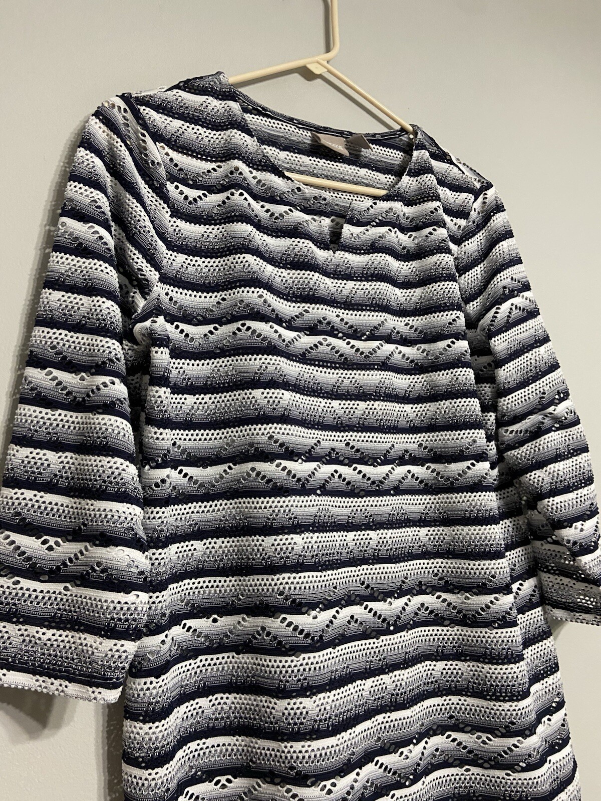 Chicos Size 1 Multicolor Patterned Top womens med… - image 1