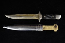 COUTEAU DE COMBAT DE TRANCHÉE BULGARE ALLEMAND K98 REFAIT POIGNARD ET FOURREAU EN MÉTAL K98