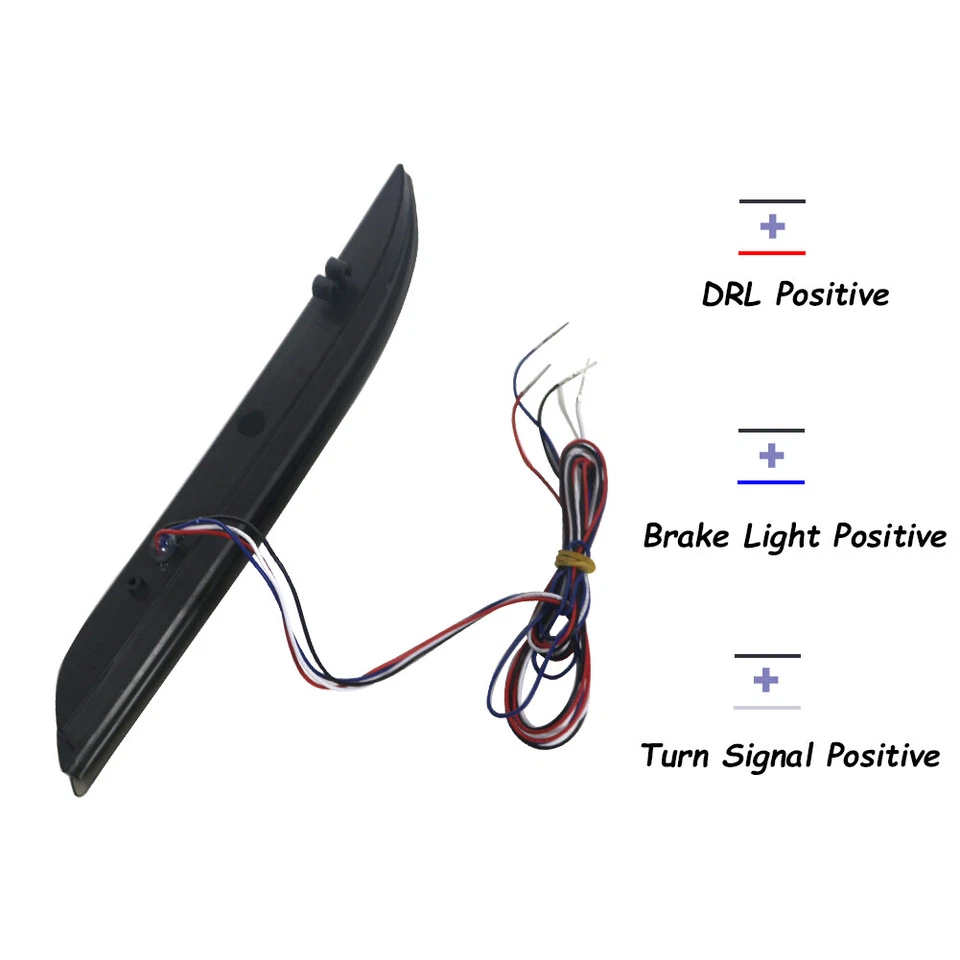 Luces de parachoques trasero de freno/señal de giro secuencial de humo para Ford Mustang 2015-17 Foto 4 de 4