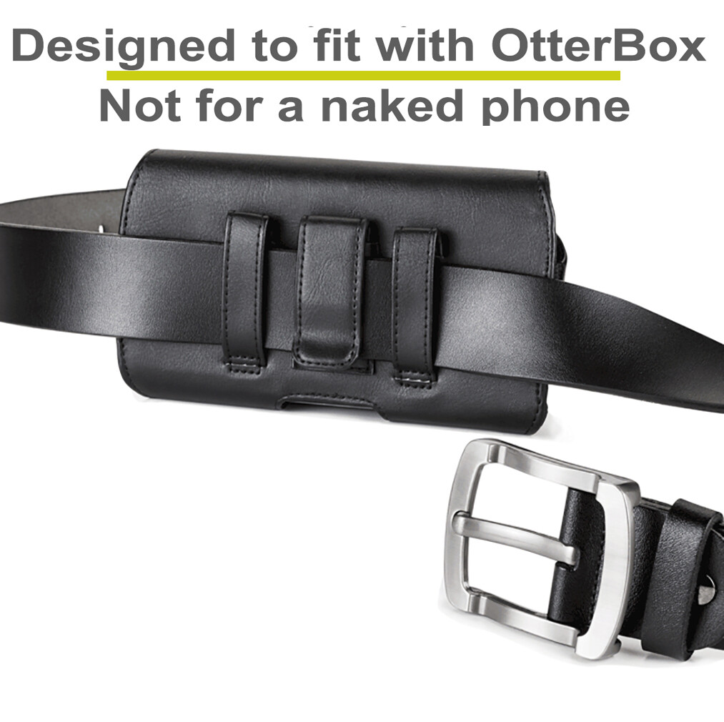AGOZ Leather Magnetic Closure Case Pouch for Phone FITTED WITH Otterbox ...