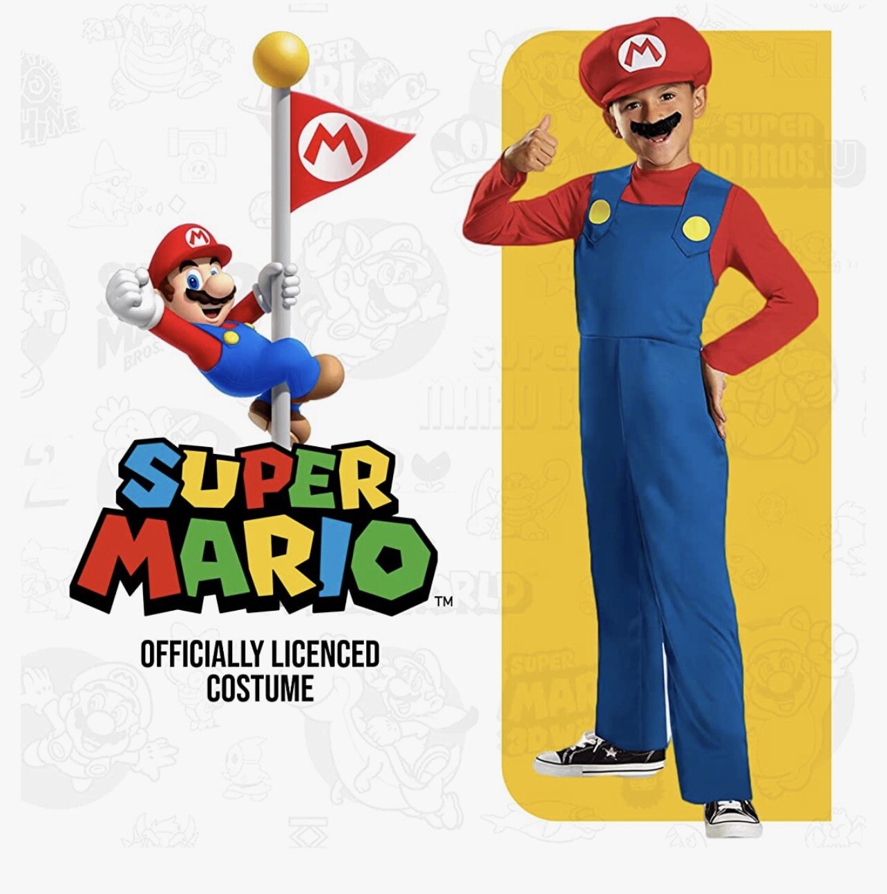 Super Mario Bros Halloween Costume children Size … Gem