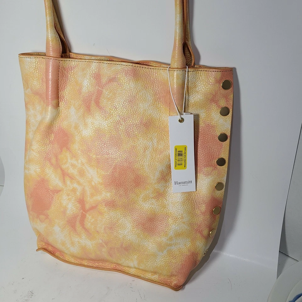 Bolso de Mano Hammitt Oliver Mediano Caléndula Mango Tie Dye Hobo Cuero 10W"x13H" Nuevo Foto 3 de 4