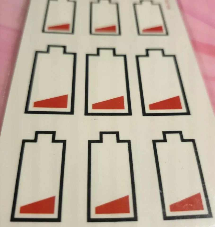 NO-NAME 2pcs tattoo battery dead battery low 📴i