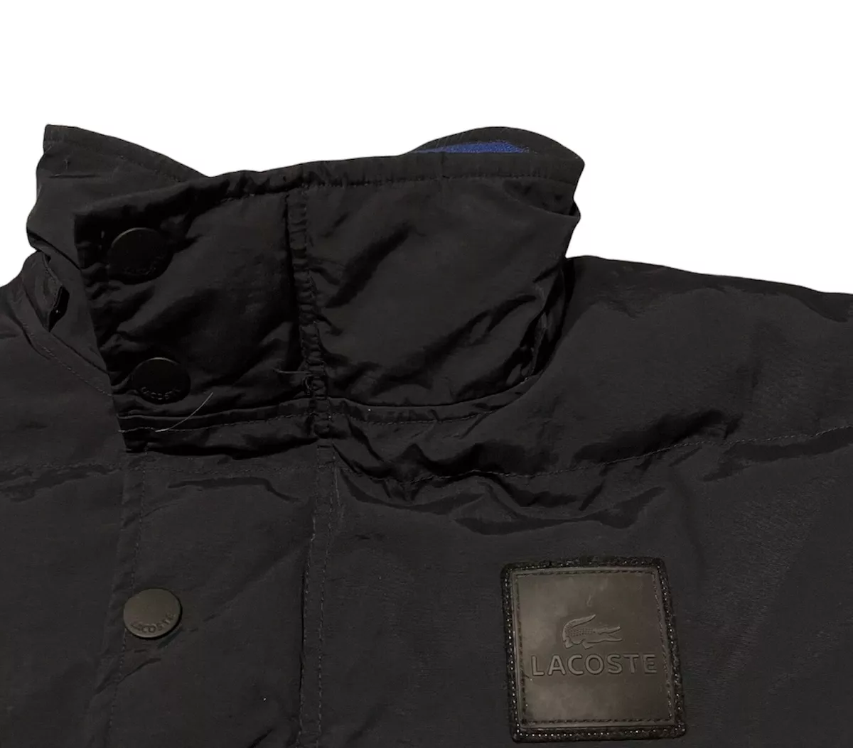 Lacoste classic funnel 2025 neck puffer jacket