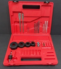 Sears Craftsman Hole Saw & Drill Bit Kit Plastic Carry Case