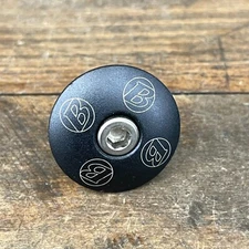 Bontrager Headset Cap 1 1/8 in Threadless Top Nut Alloy MTB Road B Black