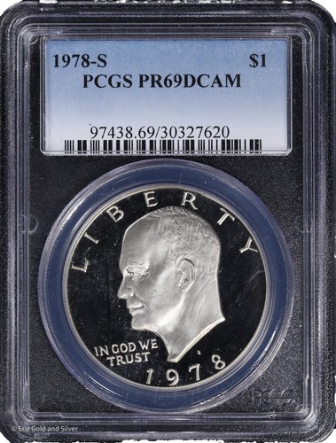 アメリカ　銀貨 1978-S アイゼンハワーシルバーダラーMS68 PCGS 1978 S Eisenhower Dollar IKE Coin PCGS PR68 DCAM Proof