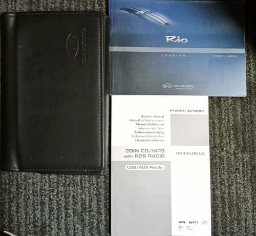 KIA RIO BESITZERHANDBUCH HANDBUCH RADIO HANDBUCH GELDBÖRSE DRUCK 2007 REF 789