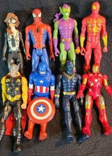 Lote de 8 figuras de acción Spiderman y Marvel Avengers 12 pulgadas LOTE #3
