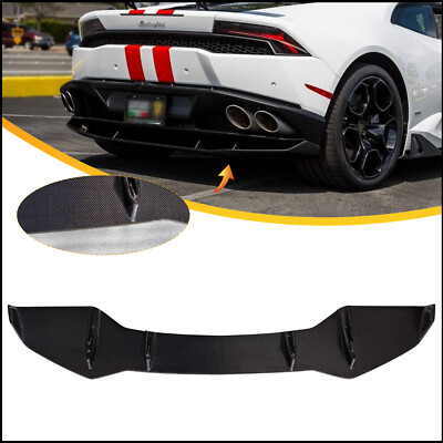 Carbon Fiber Rear Bumper Diffuser Lip For 2014-2019 Lamborghini Huracan LP610