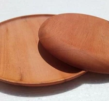Set of 6 Pcs of Wooden Serving Plates 11" Wooden Tray Dessert Cake Snacks Brunch