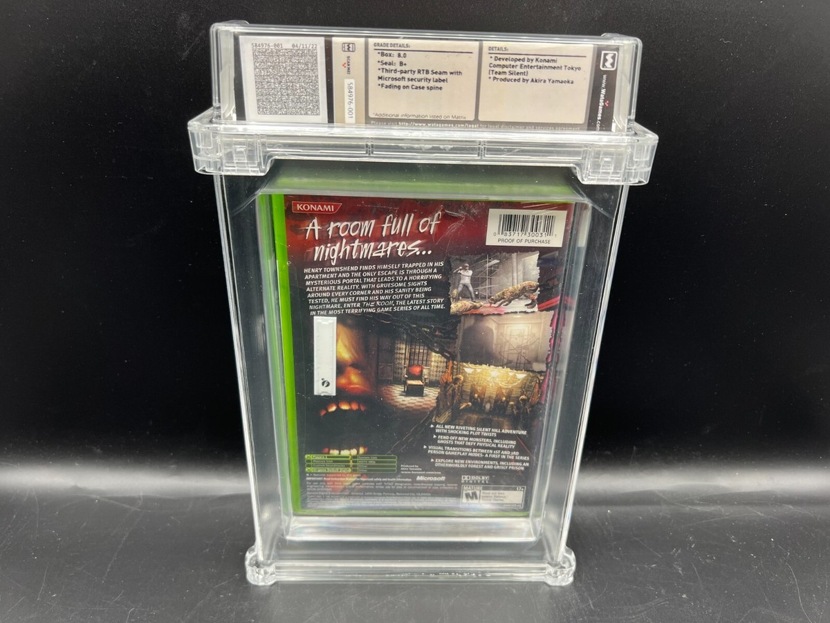 1st Print 2004 Silent Hill 4: The Room Xbox WATA 8.0 B+ FACTORY 