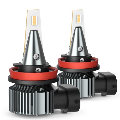 Yellow Golden H8 H9 H11 LED Fog DRL Light Bulbs Conversion Kit CANbus Error Free - Foto 16 di 16