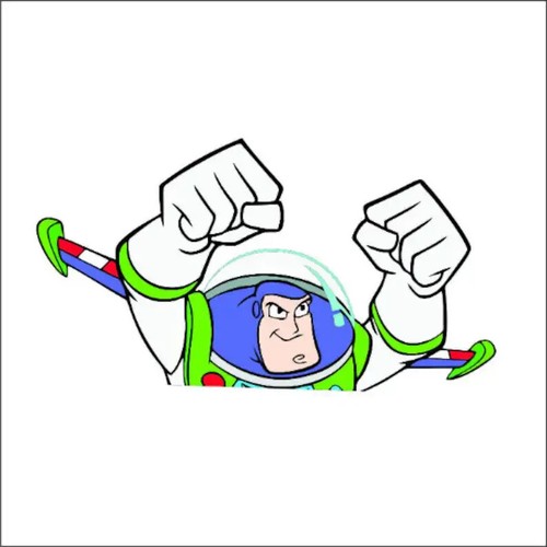 Cute buzz lightyear from toy story Peeking cartoons movie decal sticker - Picture 2 of 4