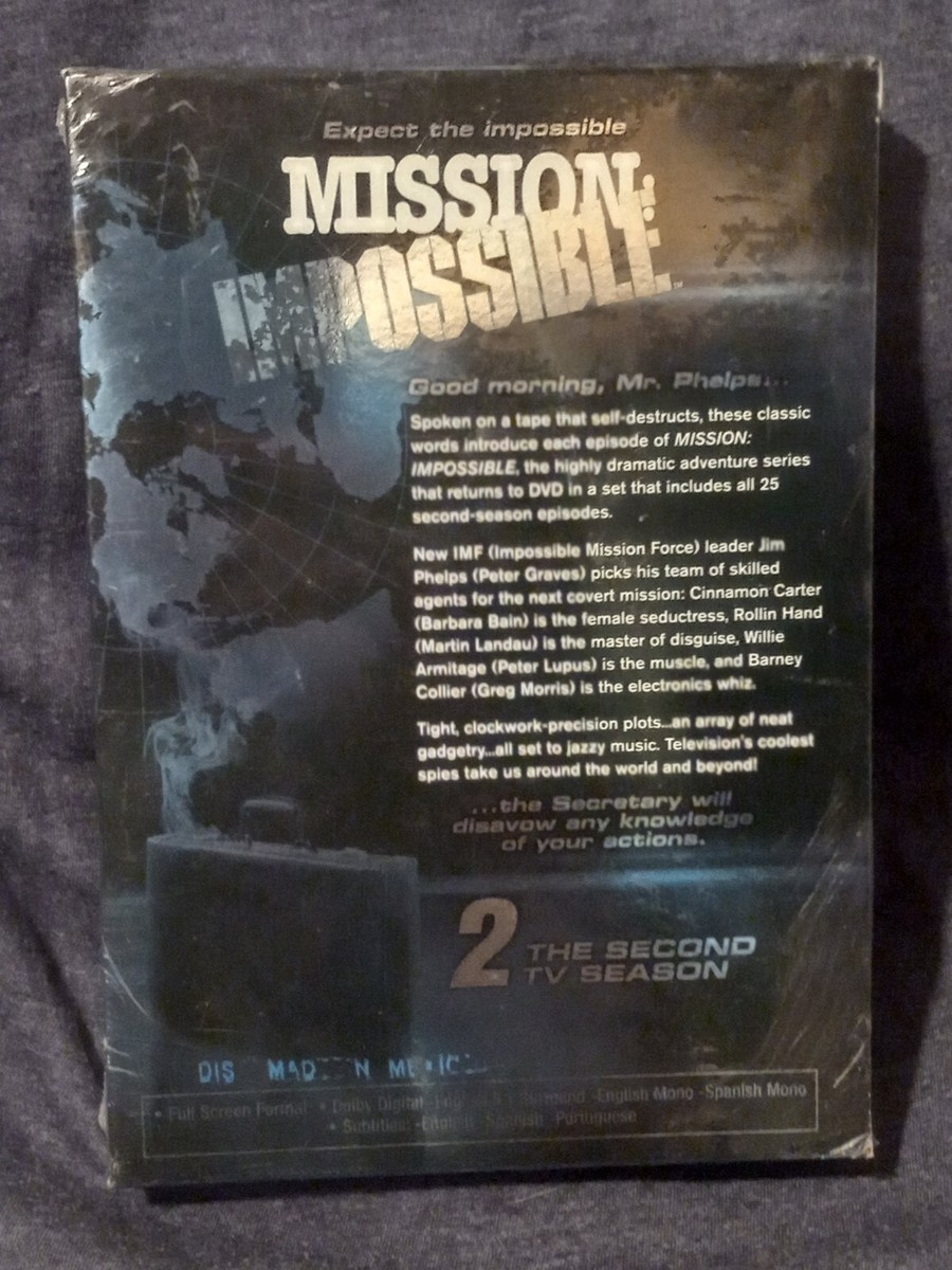 MISSION: IMPOSSIBLE Season 2 Complete 7-Disc Set, Like New FULL